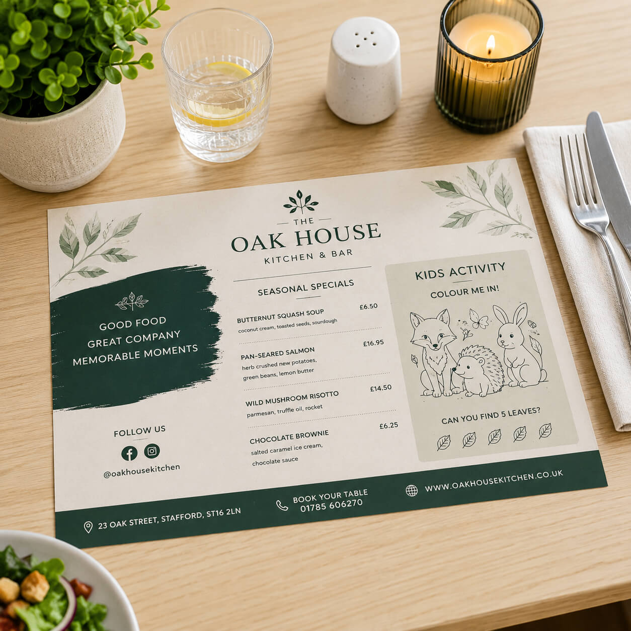 A4 Paper Placemats