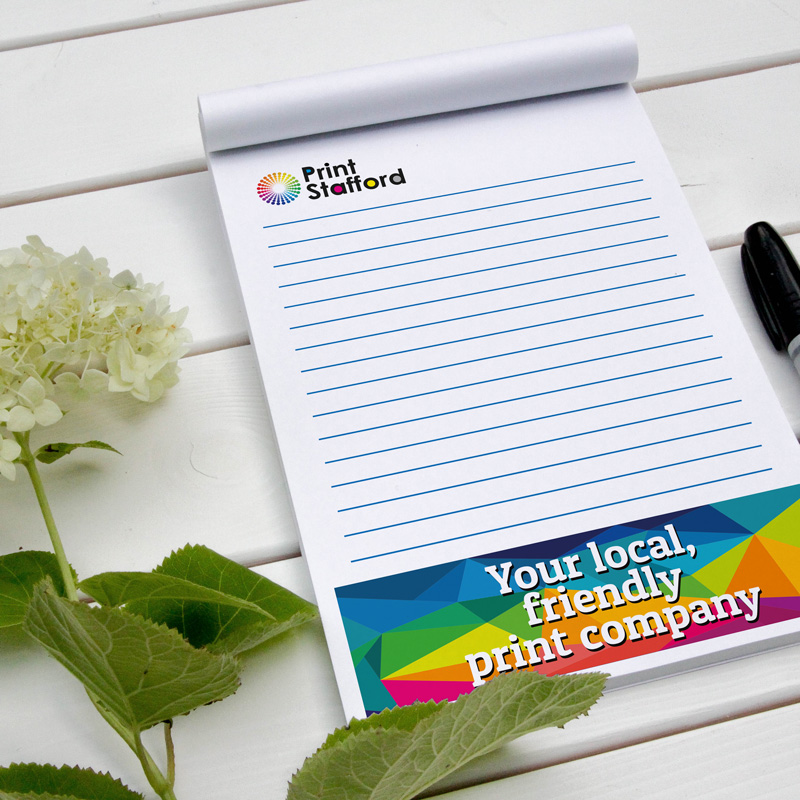 Personalised Branded Notepads Printed Free Delivery