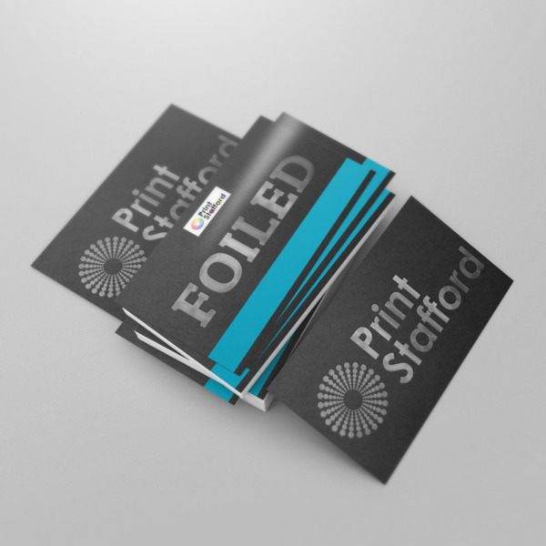 Foiled Business Cards Silver