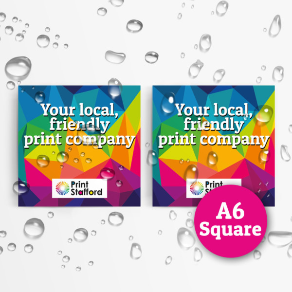 A6 Square Leaflets Waterproof