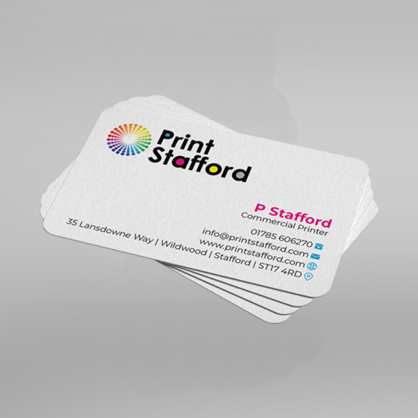 Single Sided Rounded Corner Business Cards