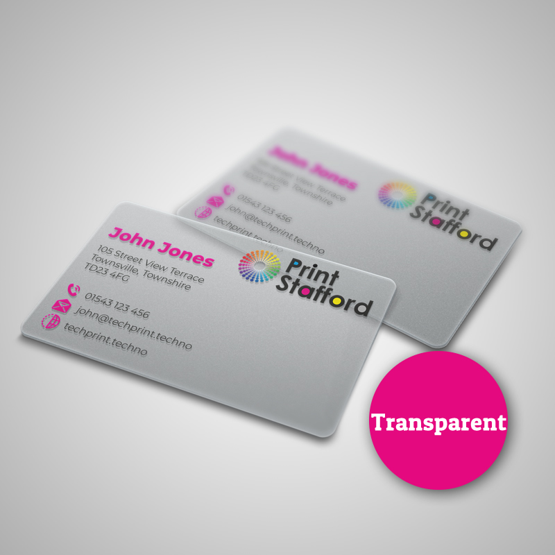 Transparent Plastic Business Card