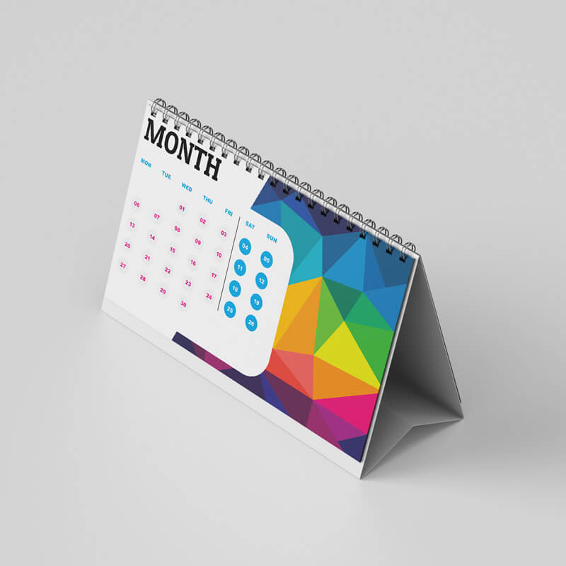 Promotional Desktop Calendars Printed | 4 Sizes Available