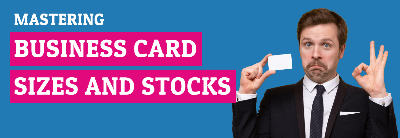 business card sizes and stocks